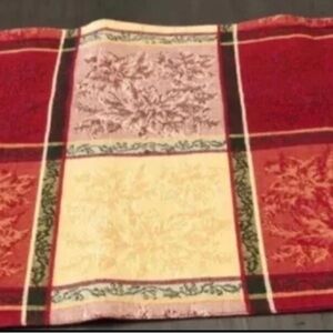 Table Runner  Approx: 13x85” - reds and golds Great for Christmas Holiday.